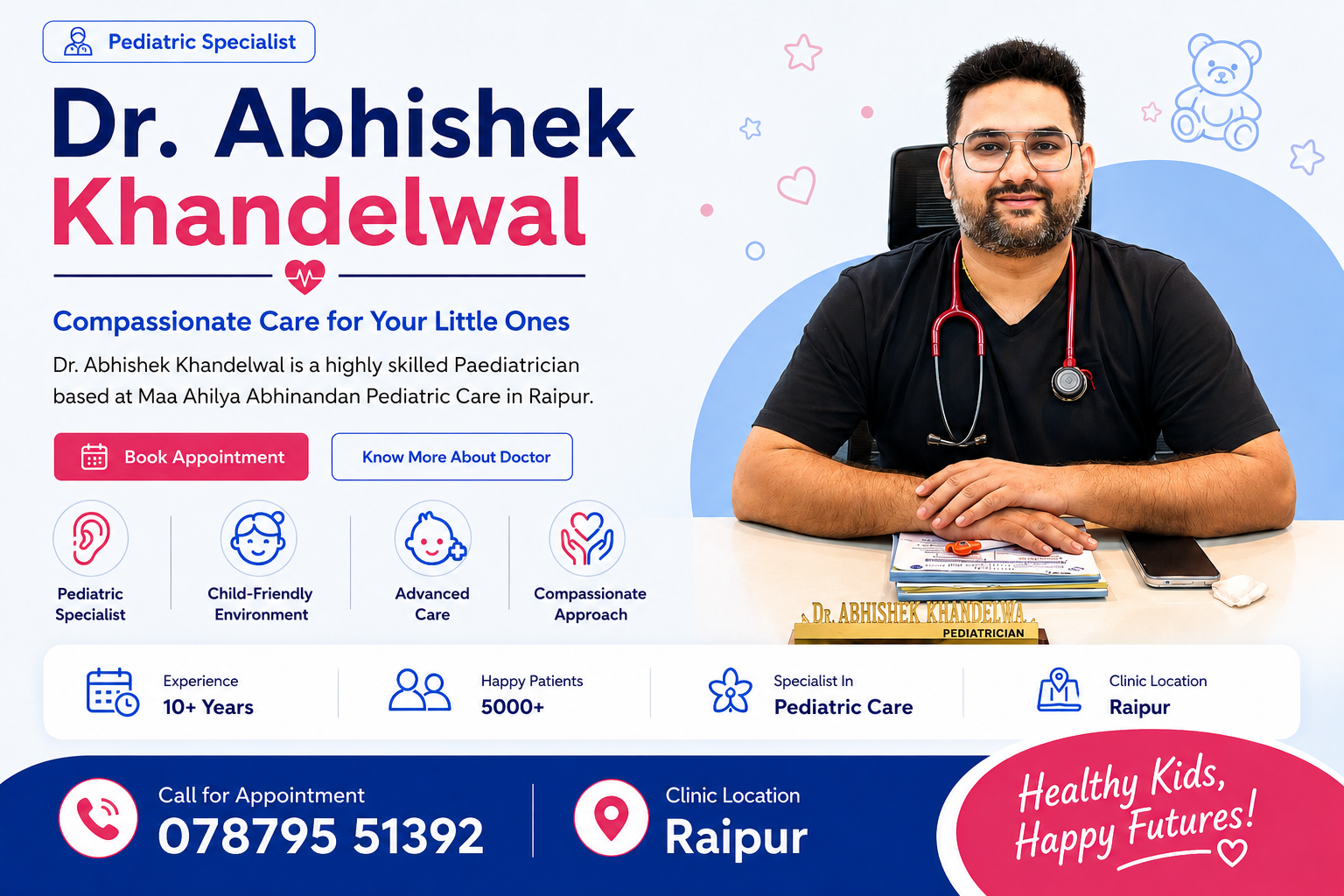 Best Pediatrician in Raipur Dr. Abhishek Khandelwal